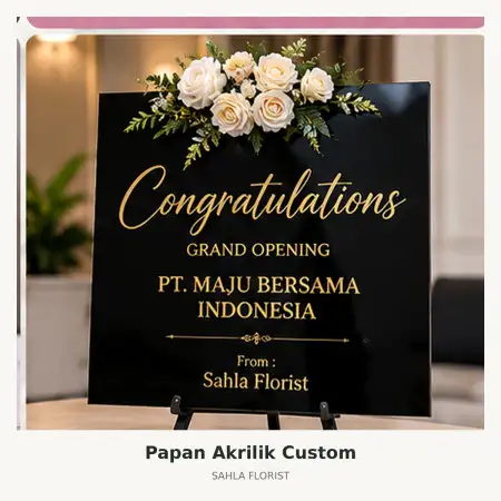 Papan Bunga Akrilik Pasar Kemis